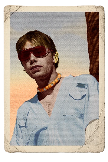 Blue early works postcard